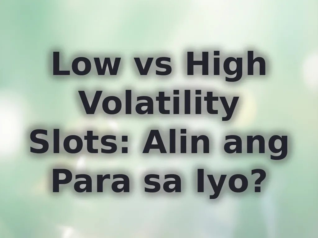 Comparing Slot Volatility